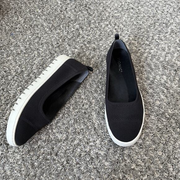 Vionic Women's Uptown Skimmer Knit Flats Shoe Black Size 10 Comfort - Picture 3 of 8